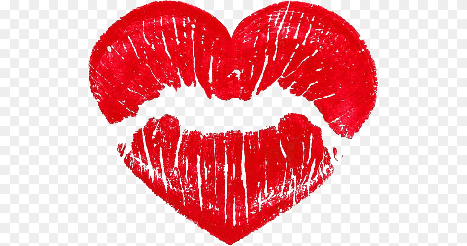 Lips Emoji Transparent Kiss Heart, Body Part, Mouth, Person, Cosmetics Free Png Download