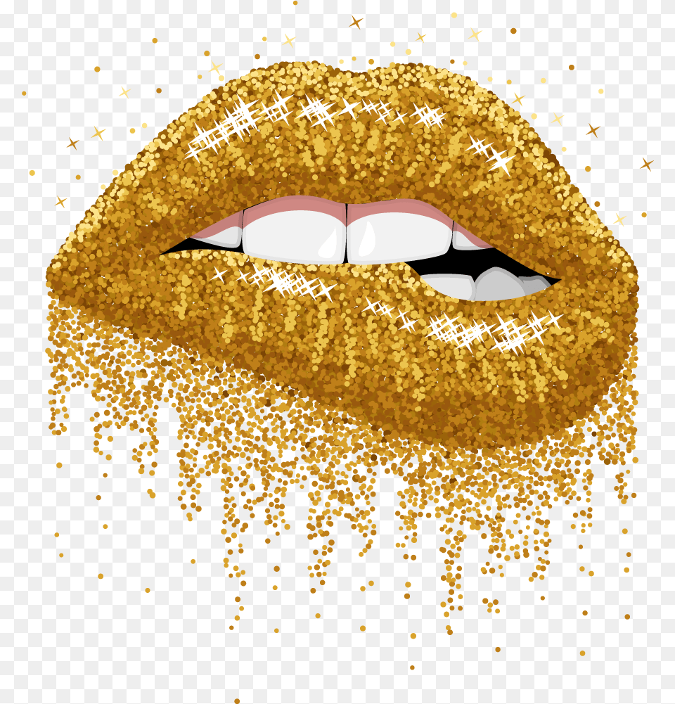 Lips Glitter Gold Golden Sparkles Sexy Goldenlips Background Lips, Body Part, Mouth, Person, Chandelier Free Transparent Png