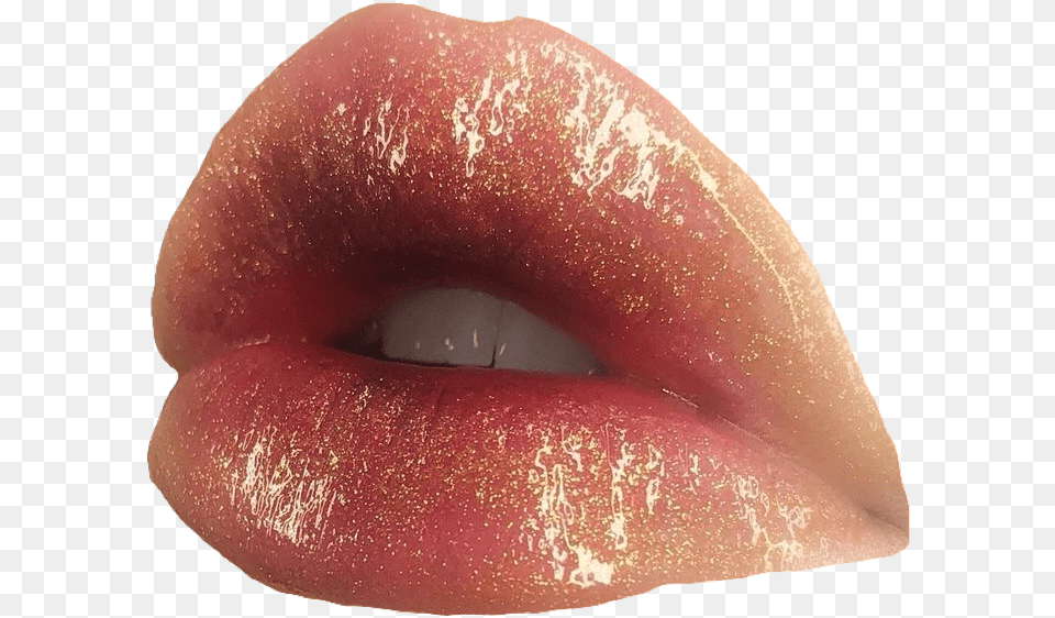 Lips Lipgloss Glitter Lovely Usewithcredit Cool Lips Aesthetic, Body Part, Mouth, Person, Food Free Png