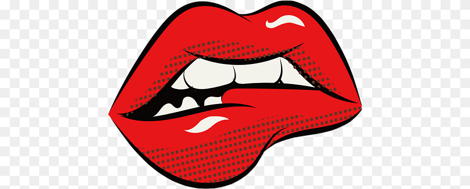Lips Popart Ftestickers Freetoedit, Body Part, Mouth, Person, Teeth Png Image
