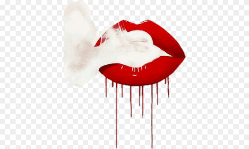 Lips Red Lipstick Smoke Smoking Mouth Cigarette Lips With Smoke Coming Out, Adult, Female, Person, Woman Png