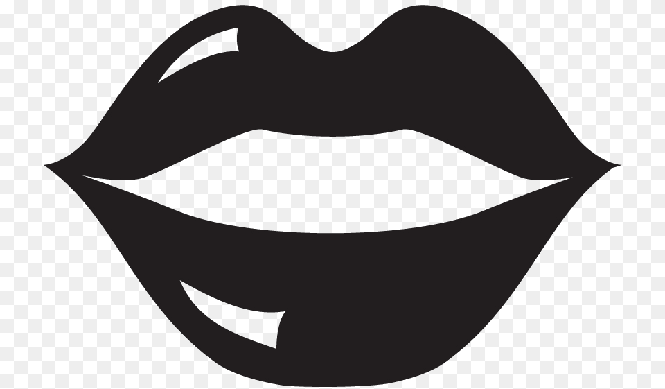 Lips Silhouette Lips Silhouette, Face, Head, Person, Mustache Free Png Download