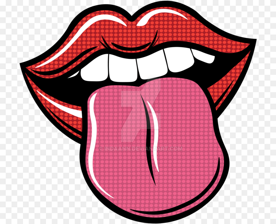 Lips Pop Art Pop Art Mouth, Body Part, Person, Tongue, Adult Free Transparent Png