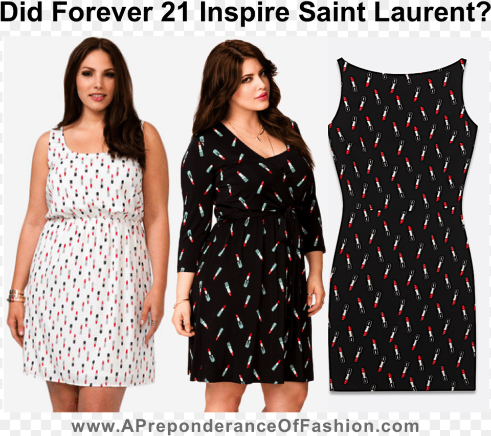 Lipstick Dresses By Forever 21 And Saint Laurent March 2011 Calendar Printable, Adult, Person, Pattern, Female Free Png