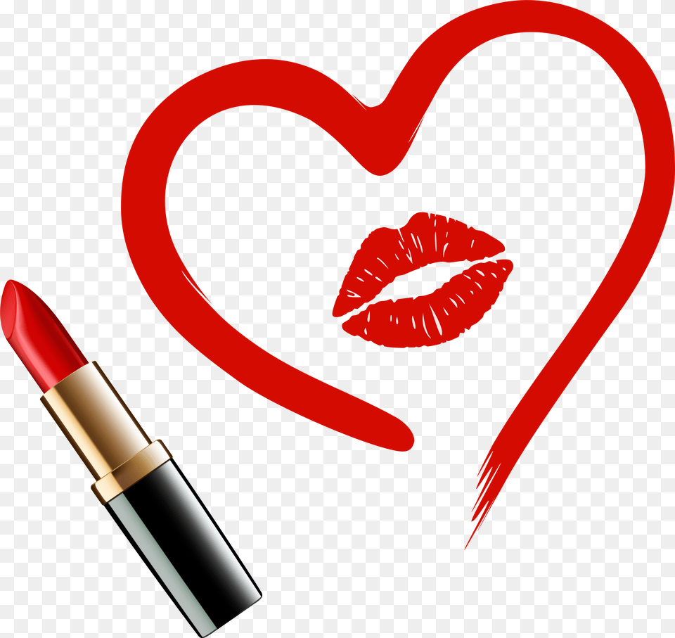 Lipstick Heart Lipstick, Cosmetics Free Png