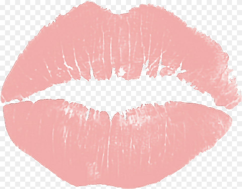 Lipstick Kiss Tattoo Image Pink Lipstick Stain, Body Part, Mouth, Person Free Png Download