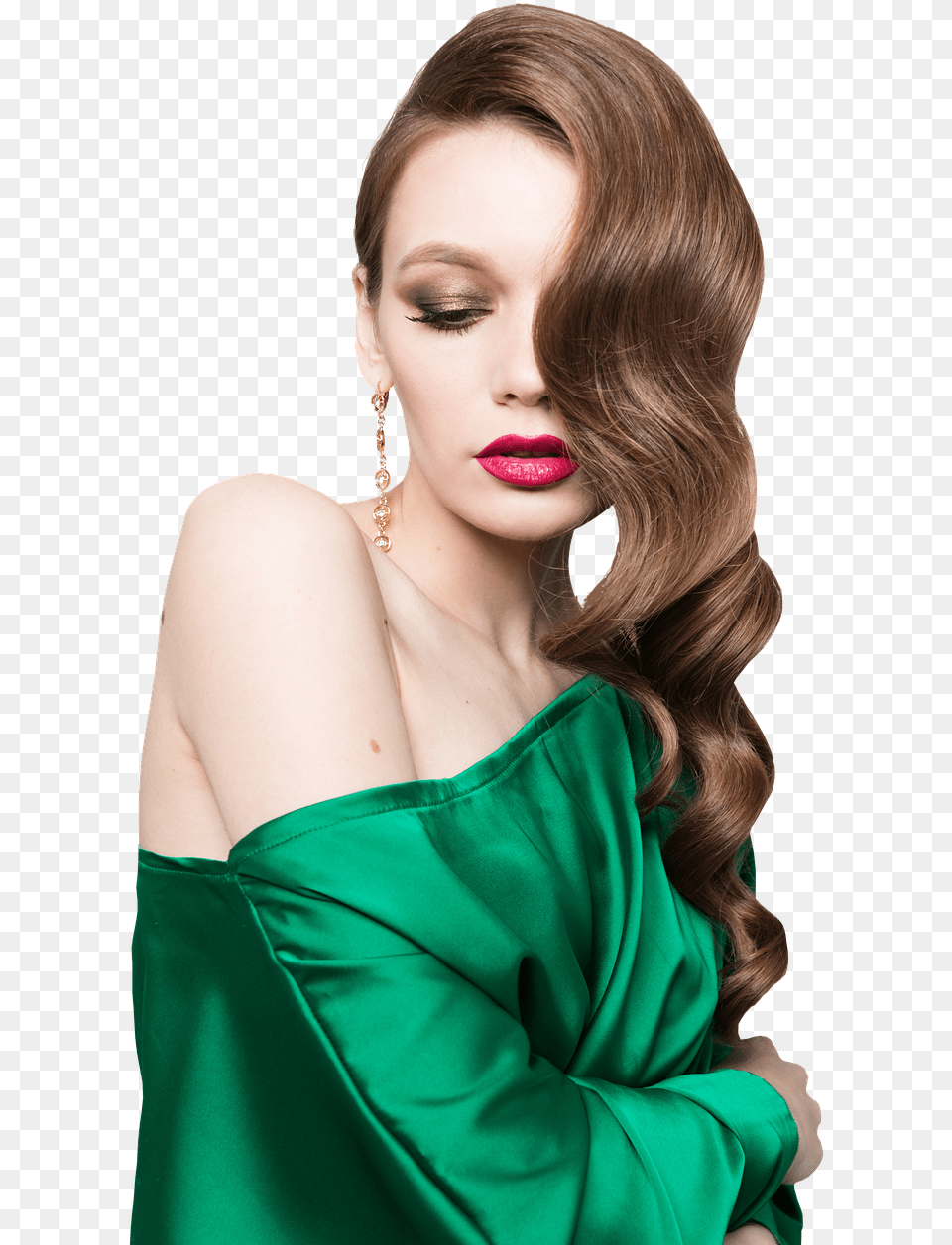 Lipstick With Green Top, Adult, Person, Formal Wear, Female Png Image