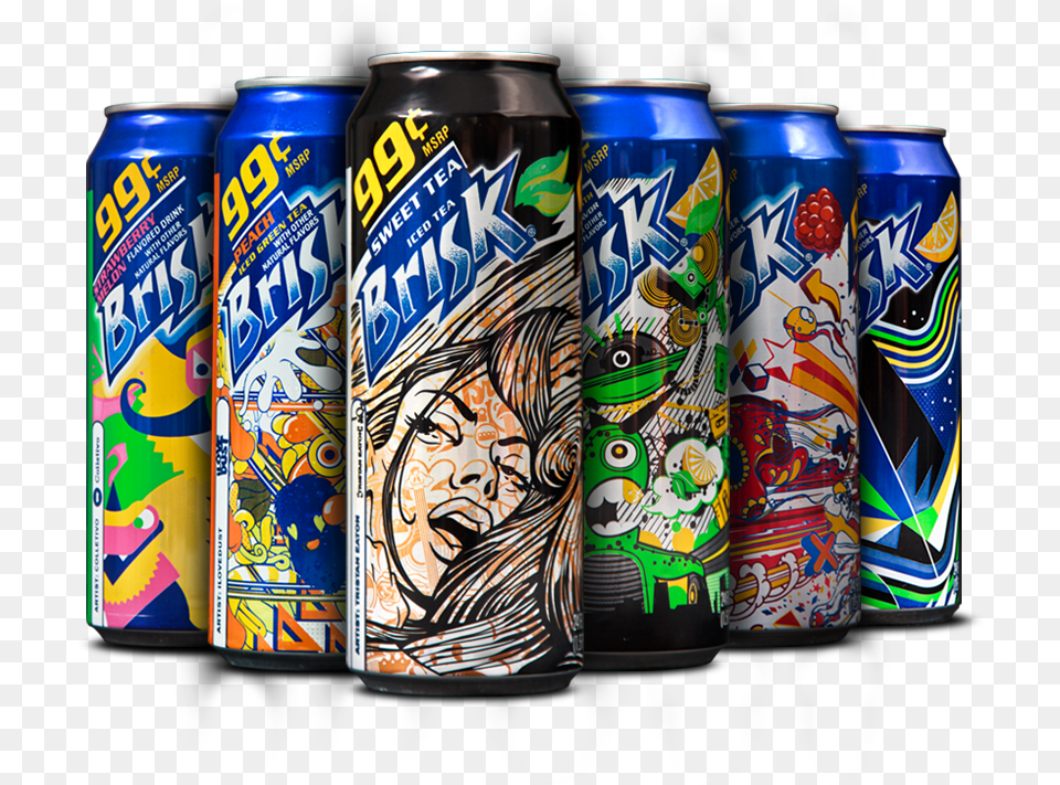 Lipton Brisk Urban Artist Series Google Search Use This Brisk Sweet Tea Iced Tea, Tin, Can, Person, Face Free Png