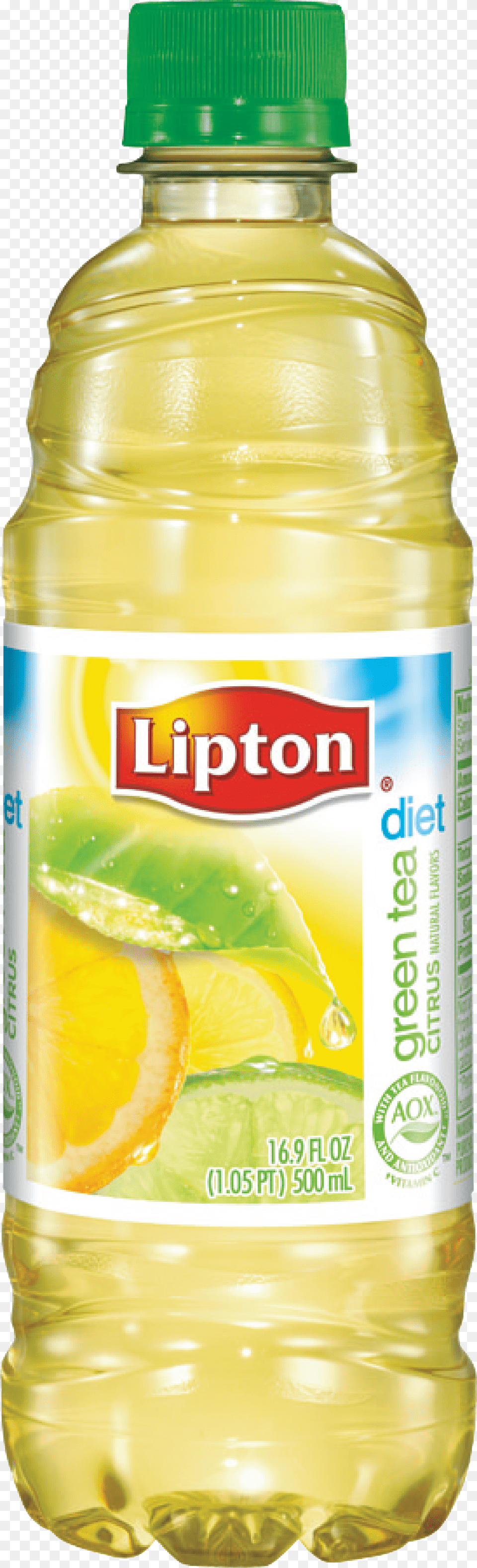 Lipton Green Tea Citrus Bottle, Shaker, Cooking Oil, Food, Beverage Free Png