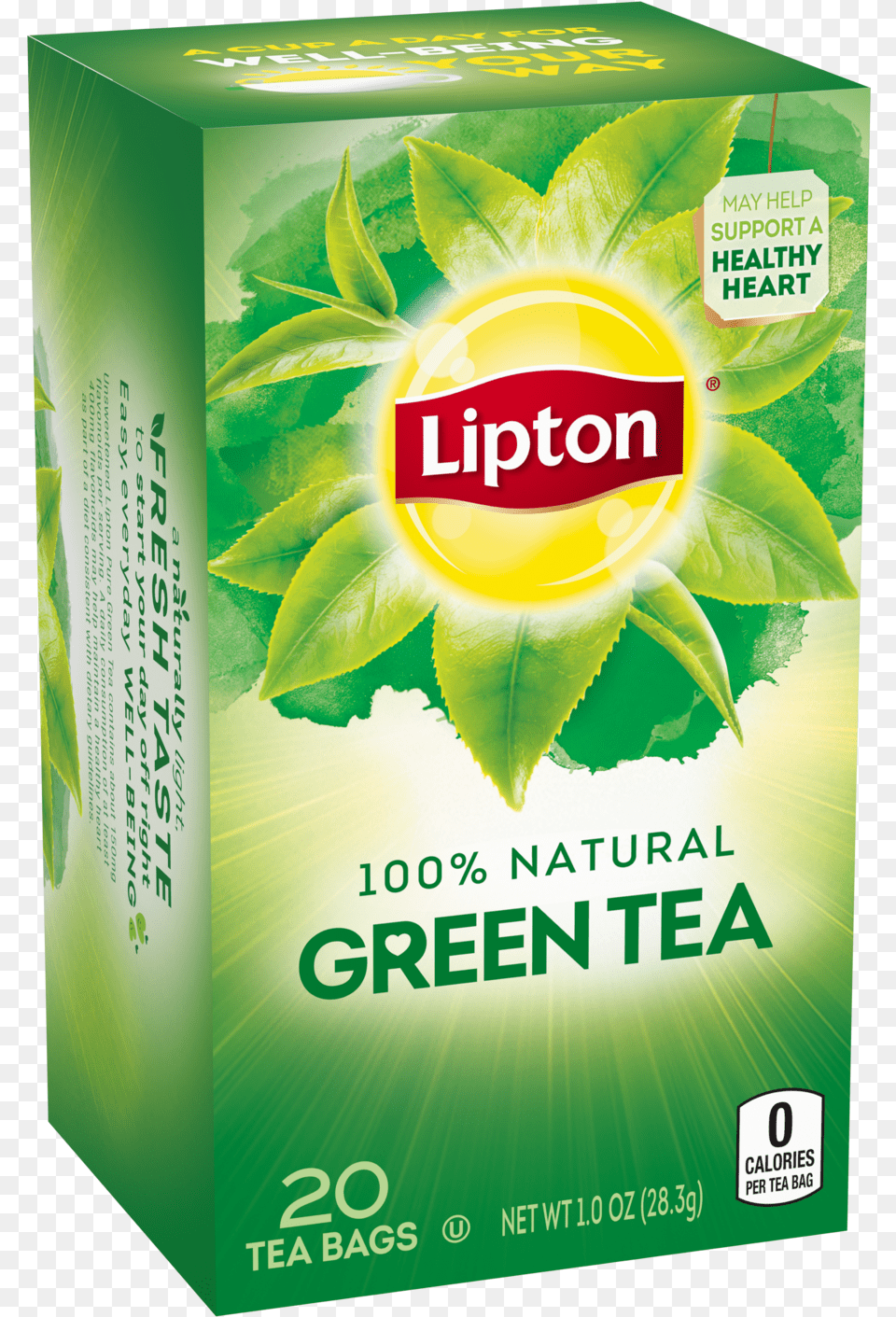 Lipton Green Tea Decaffeinated 40 Count, Beverage, Green Tea, Plant Free Png Download