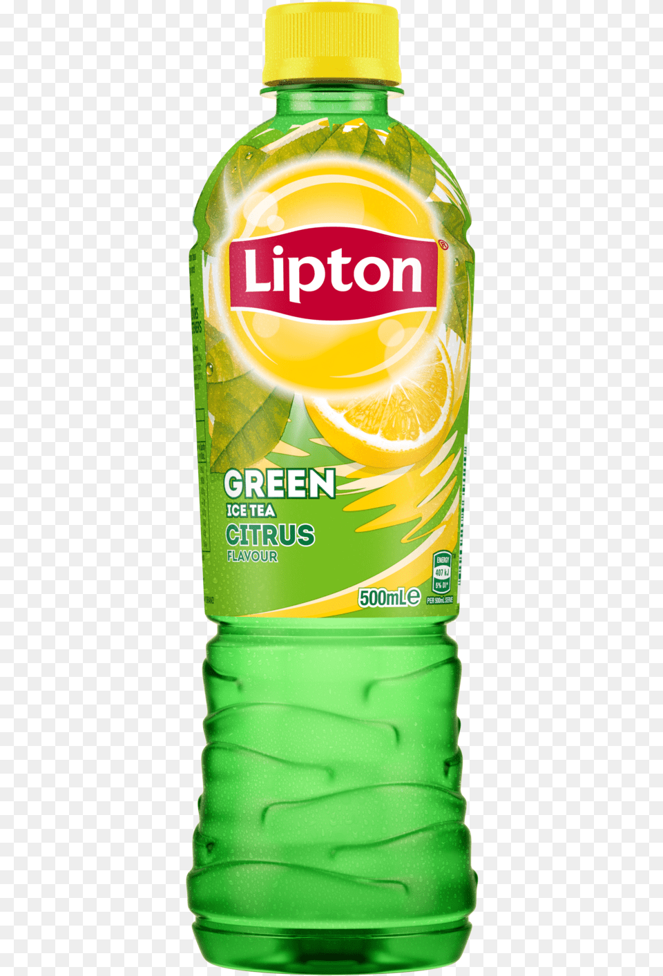 Lipton Ice Tea Green Tea Citrus 500ml Lipton Lemon Ice Tea, Bottle, Alcohol, Beer, Beverage Free Png Download