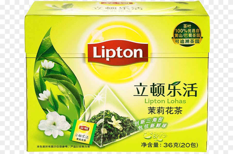 Lipton Lipton Jasmine Tea Lohas Triangle Tea Bags Tea Lipton, Beverage, Green Tea, Herbal, Herbs Free Png