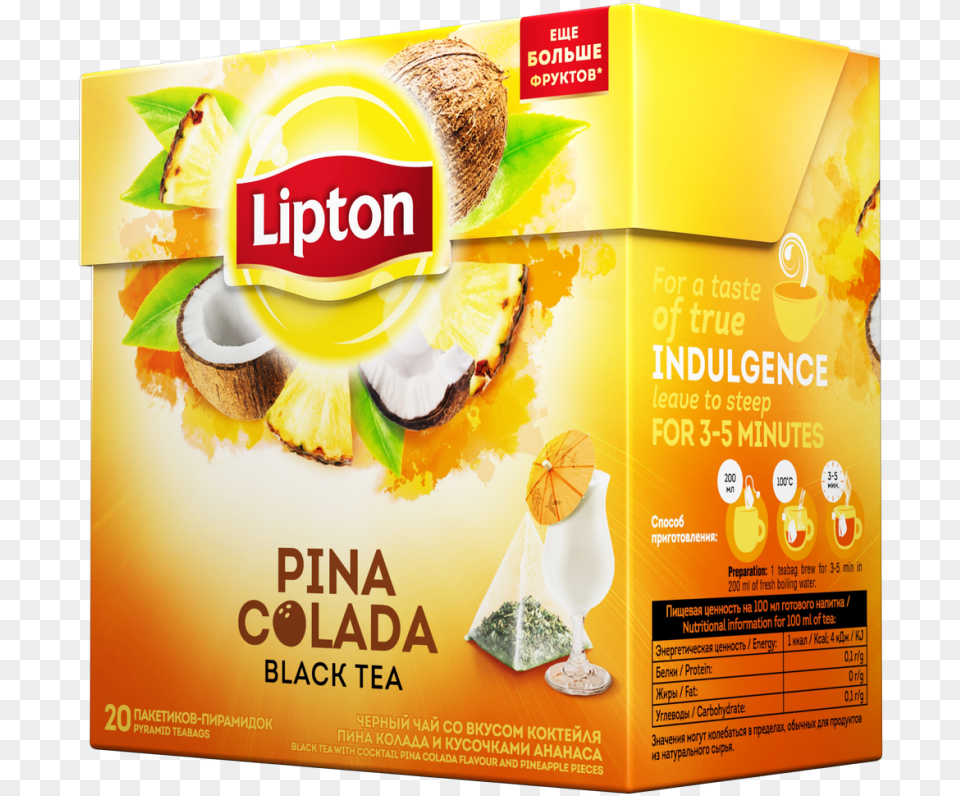 Lipton Vanilla Caramel Tea, Advertisement, Poster, Food, Fruit Free Png