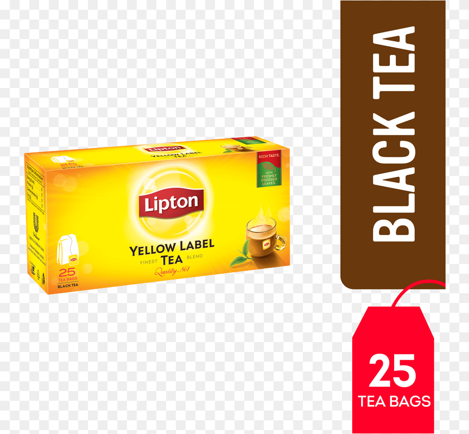 Lipton Yellow Label 25 Tea Bags, Box, Dynamite, Weapon Free Png