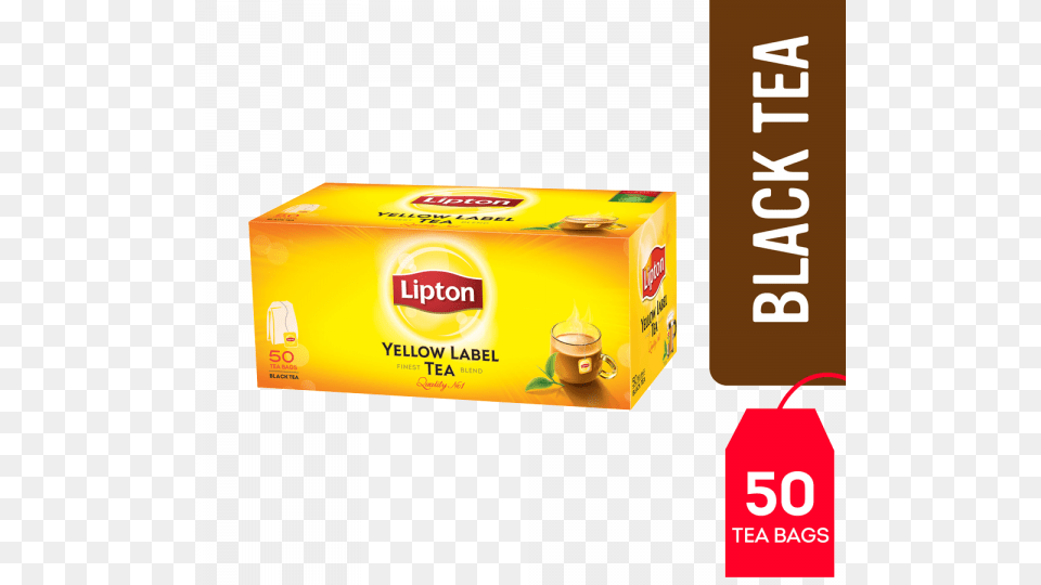 Lipton Yellow Label 50s 100gm Lipton Tea Bag 50s, First Aid, Food Png Image