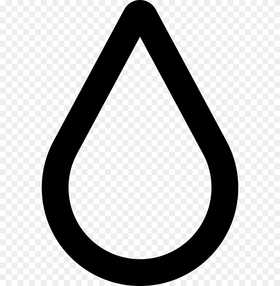 Liquid Drop Outlined Shape, Triangle, Symbol, Sign, Astronomy Free Png Download