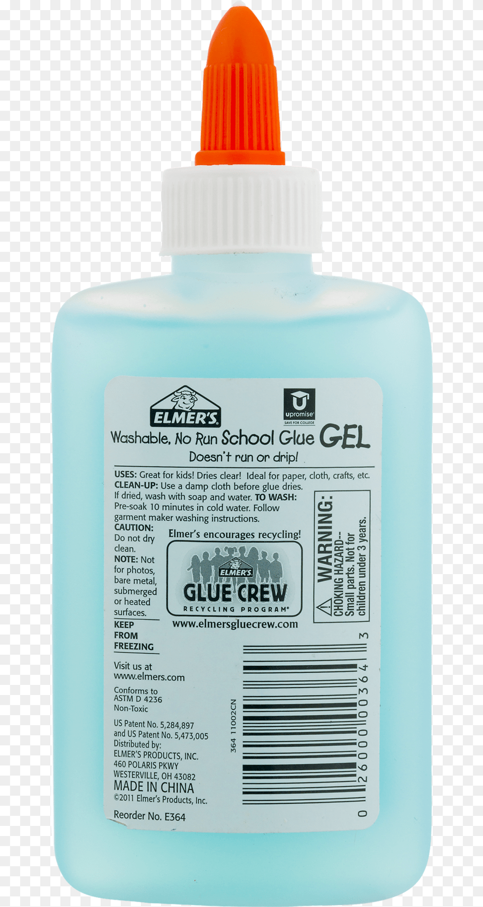 Liquid Gel School Glue Washable 4 Ounces Cosmetics, Bottle Free Png Download