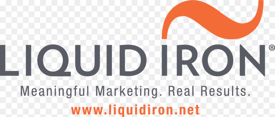 Liquid Iron Logo W Tag Website Outlined, Advertisement, Poster Png Image