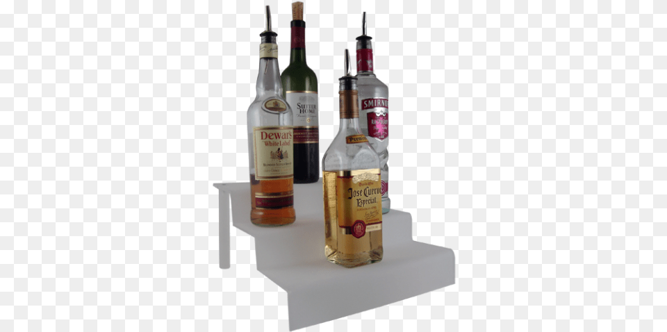 Liquor Bottle Shelves Liquor Bottle Shelves Clear Acrylic 2 Tier 18 Incheslbd A2t18 C, Alcohol, Beverage Free Png Download
