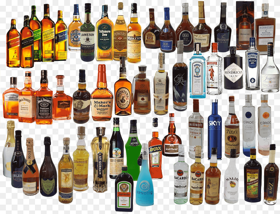 Liquor Bottles All Bottle Of Alcohol, Beverage, Beer, Perfume, Cosmetics Png