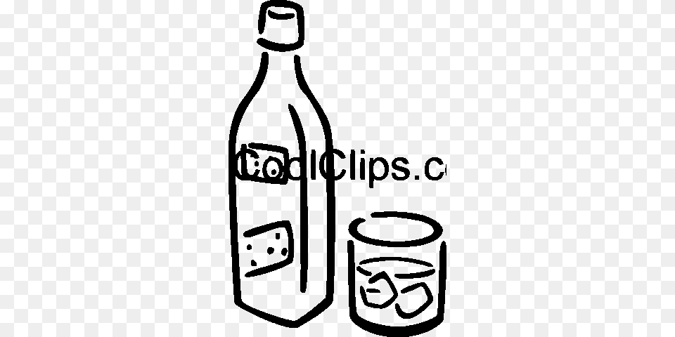 Liquor Royalty Vector Clip Art Illustration, Bottle, Alcohol, Wine, Beverage Free Transparent Png