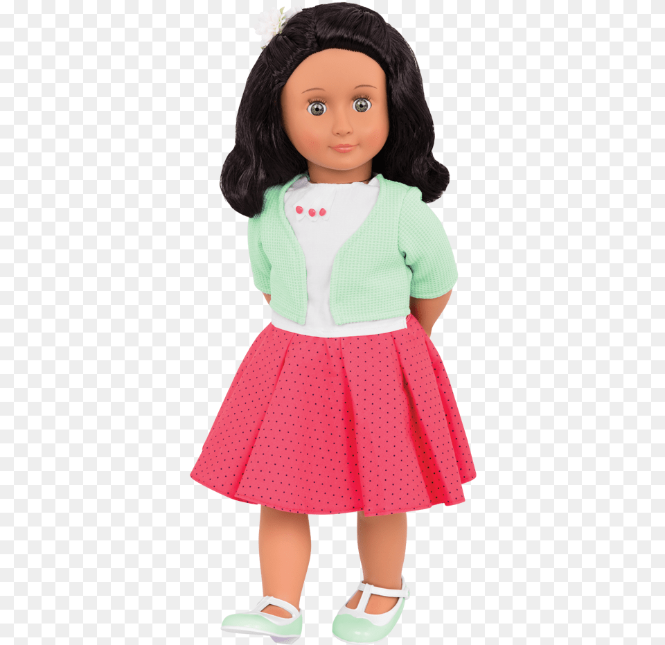 Lirys Posing With Hands Behind Back Our Generation Doll Bowling, Clothing, Skirt, Toy, Face Png Image