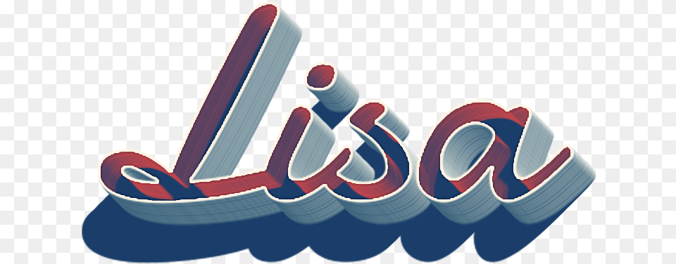 Lisa 3d Letter Name Miranda Name, Art, Text, Graphics, Dynamite Free Transparent Png