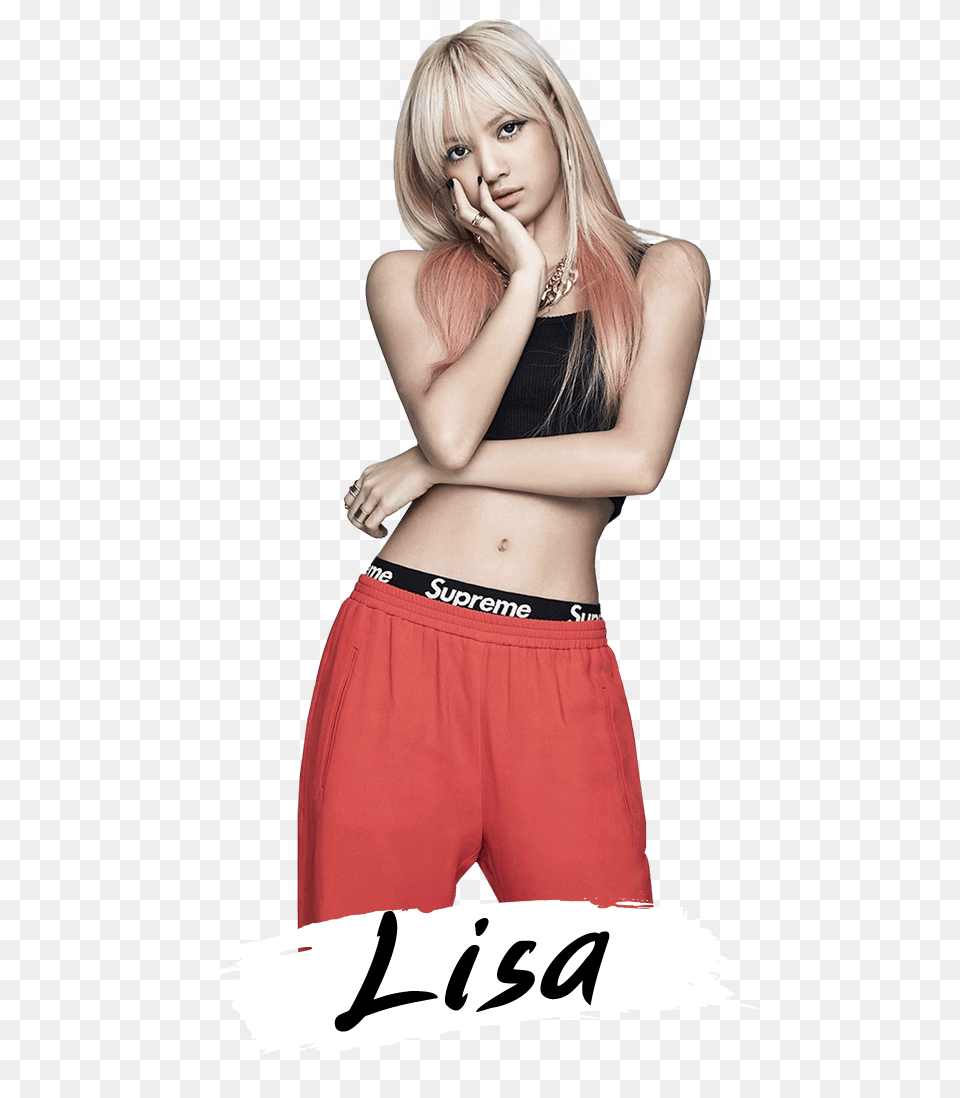 Lisa Black Pink, Clothing, Shorts, Adult, Person Free Png