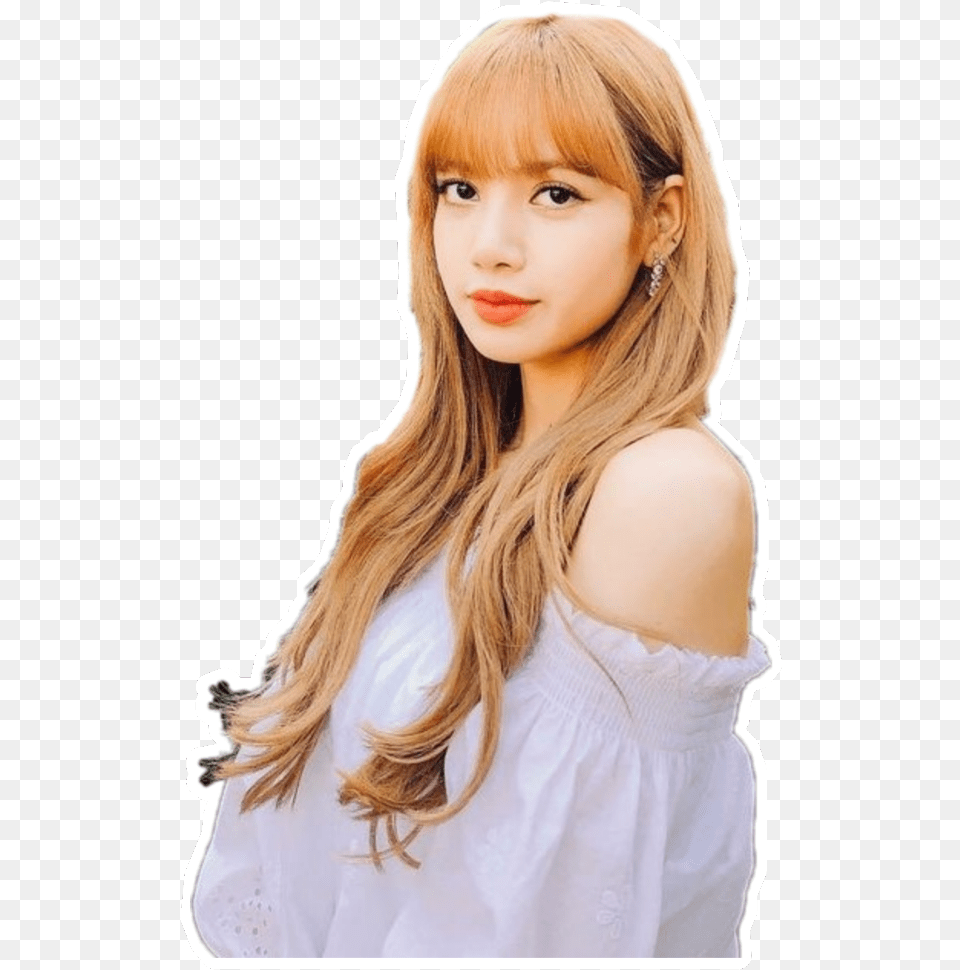 Lisa Blackpink Isa Blackpink, Blonde, Photography, Person, Head Png Image