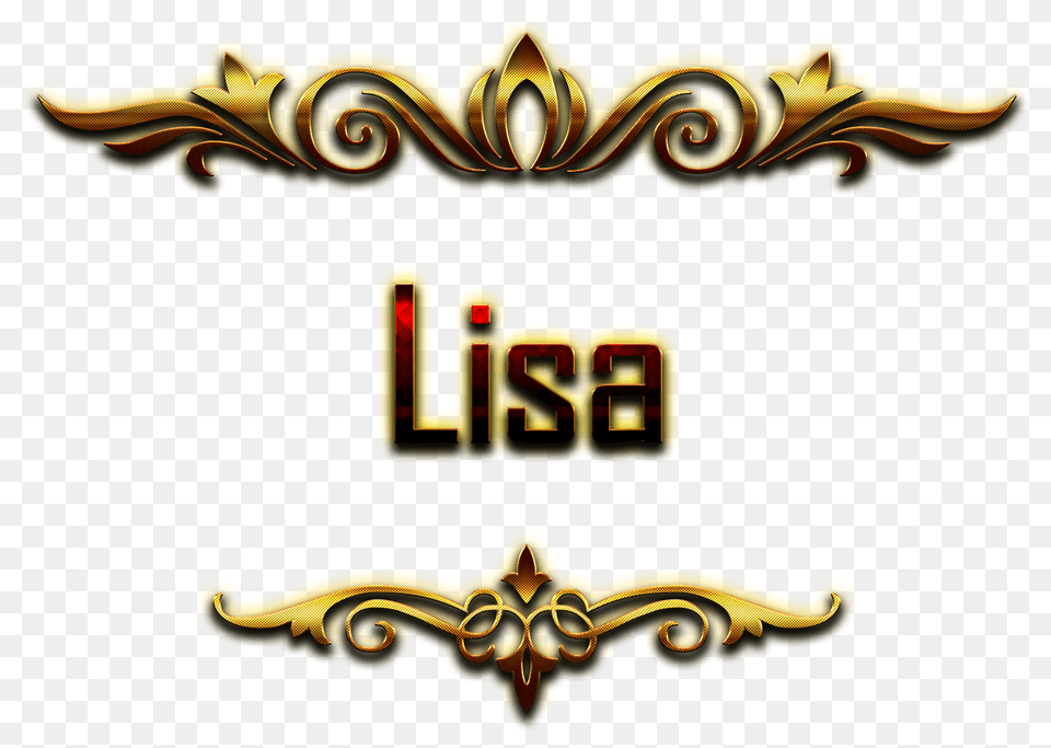 Lisa Decorative Name, Logo, Emblem, Symbol, Mailbox Free Png