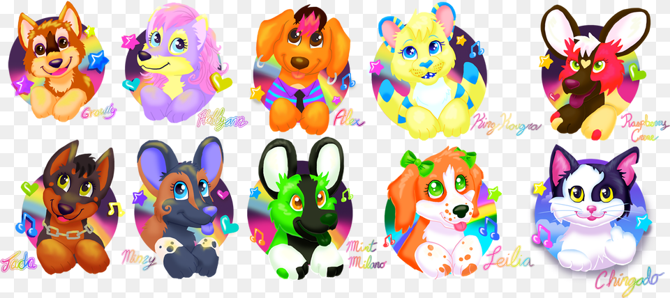 Lisa Frank Badges Weasyl Dot, Toy, Animal, Cat, Mammal Free Png