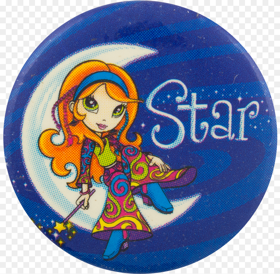 Lisa Frank Star Entertainment Button Museum Lisa Frank Character Star, Badge, Logo, Symbol, Baby Png Image