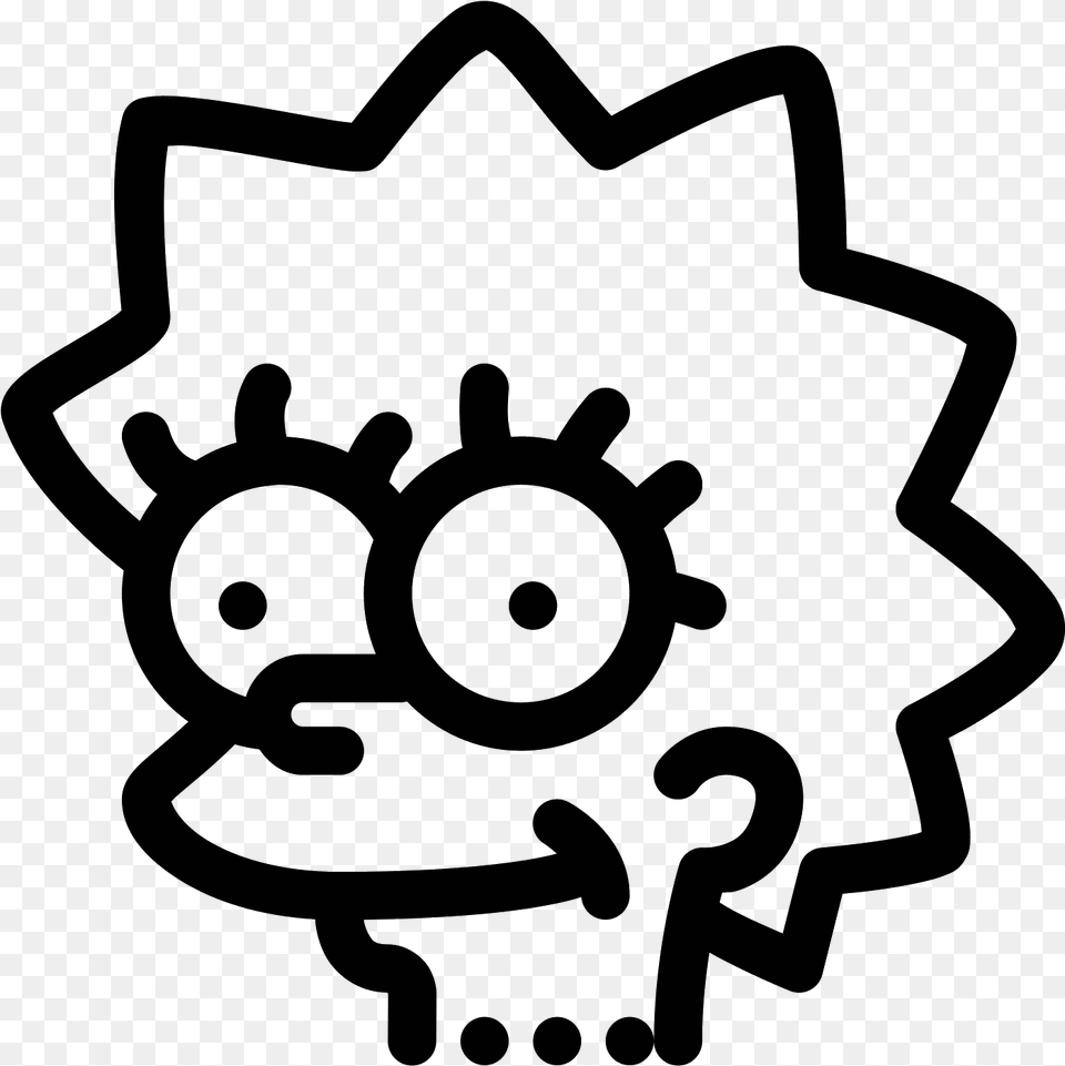 Lisa Simpson Icon Download And Vector Simpsons Simpson Icon, Gray Free Png