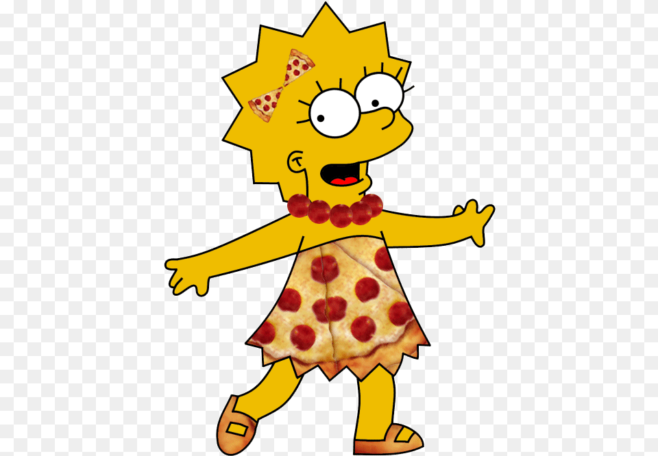 Lisa Simpson Pizza The Simpsons Transparent Los Simpson, Food, Baby, Person Free Png Download