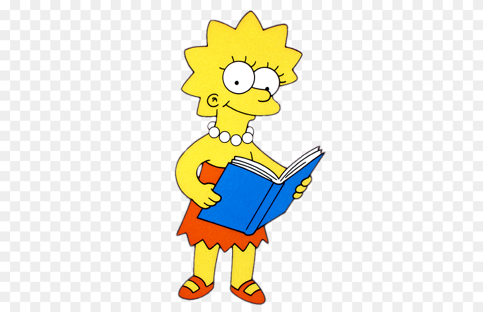 Lisa Simpson Reading, Person, Baby, Cartoon Free Transparent Png