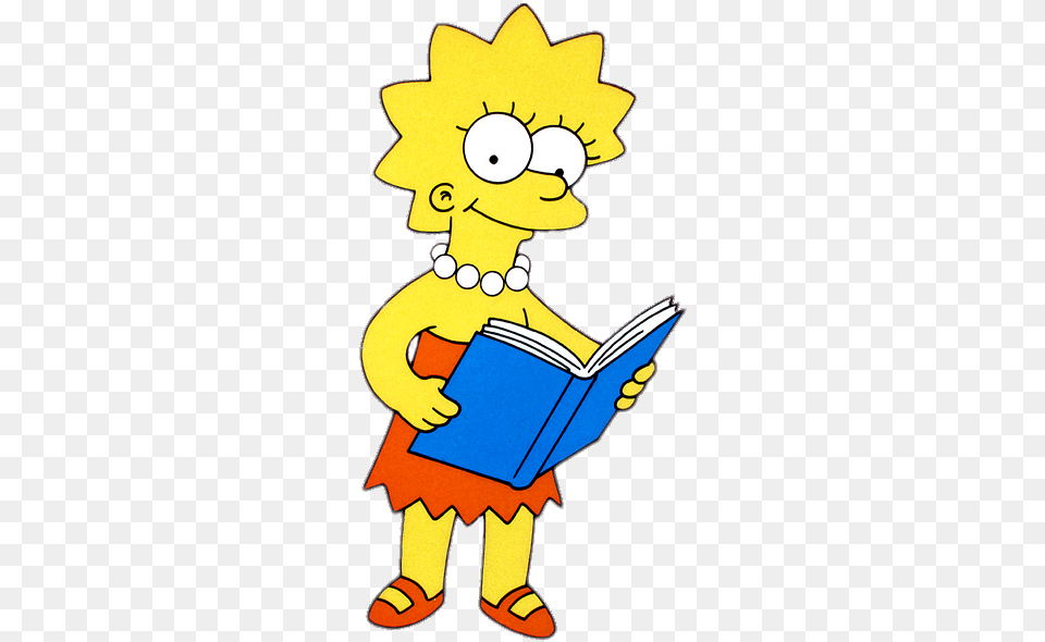 Lisa Simpson Reading Lisa Simpson, Person, Baby Free Png