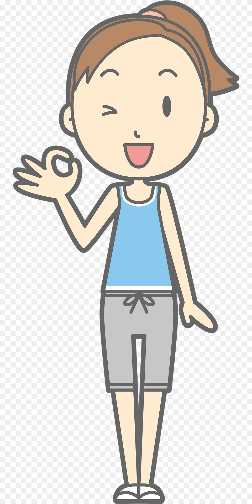 Lisa Woman Is Giving Okay Sign Clipart, Person, Face, Head Free Transparent Png