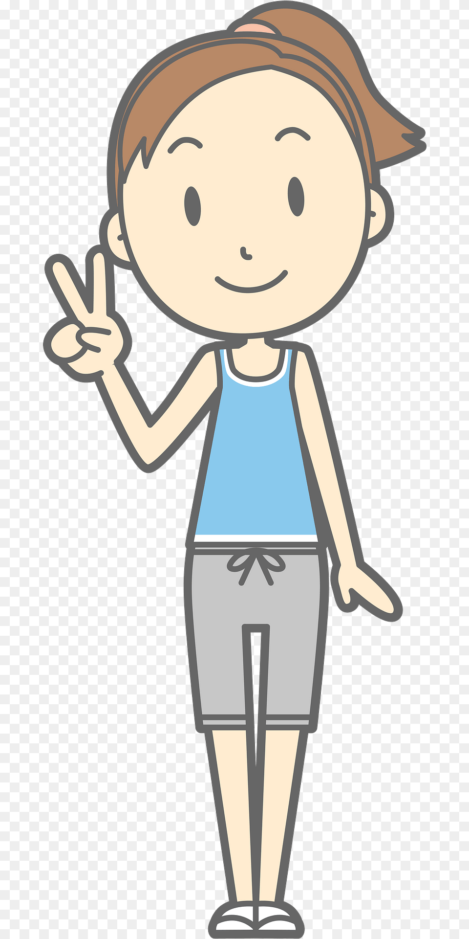 Lisa Woman Is Giving V Sign Clipart, Person, Face, Head Free Transparent Png
