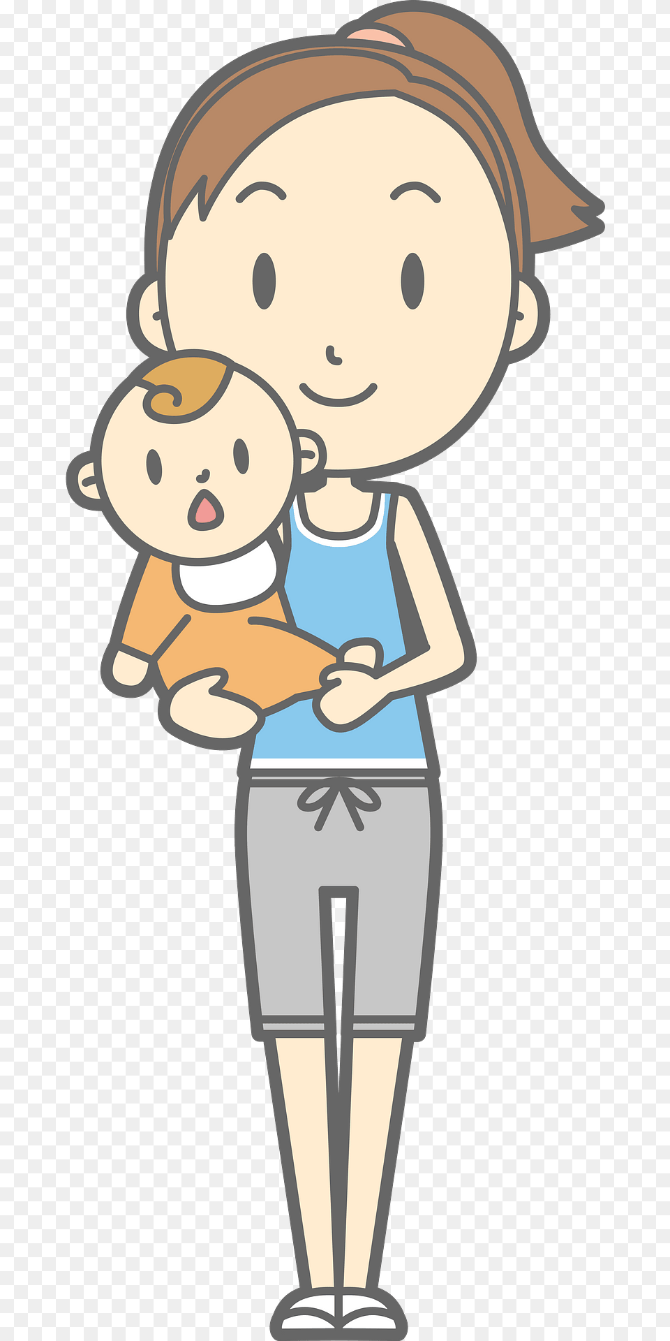 Lisa Woman Is Holding A Baby Clipart, Person, Face, Head, Book Free Png Download