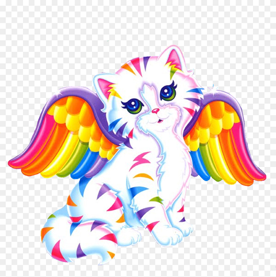 Lisafrank Kidcore Scenecore Rainbows Cat Freetoedit, Animal, Mammal, Pet, Art Png