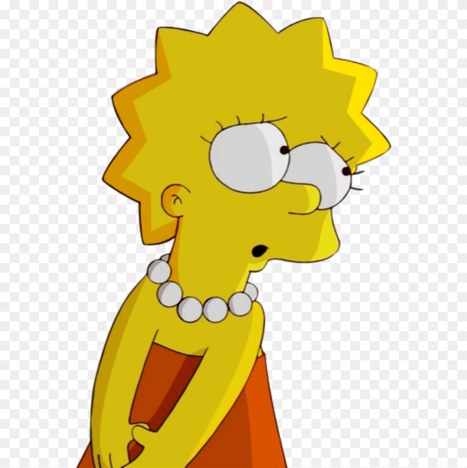 Lisasimpson Enamorada Chica Amor Stickers Stiker Stickers De Lisa Simpson, Cartoon, Person, Flower, Plant Png