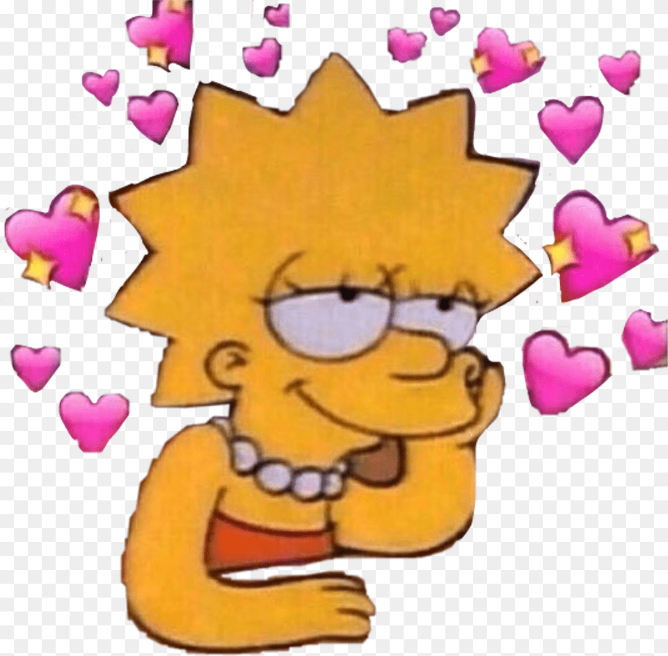 Lisasimpson Thesimpsons Inlove Cute Freetoedit Lisa In Love Simpsons, Baby, Person, Face, Head Png