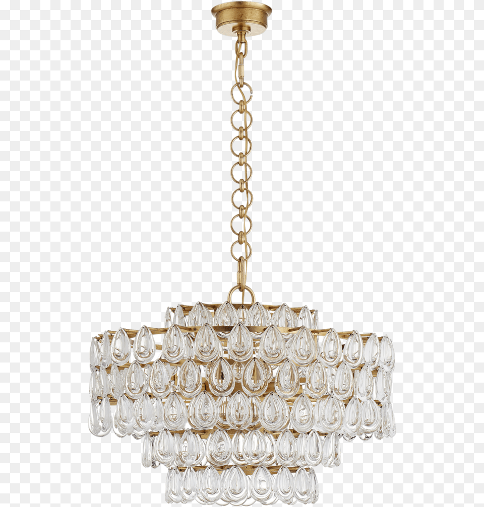 Liscia Chandelier In Gild With Crystal Liscia Chandelier, Lamp Free Transparent Png