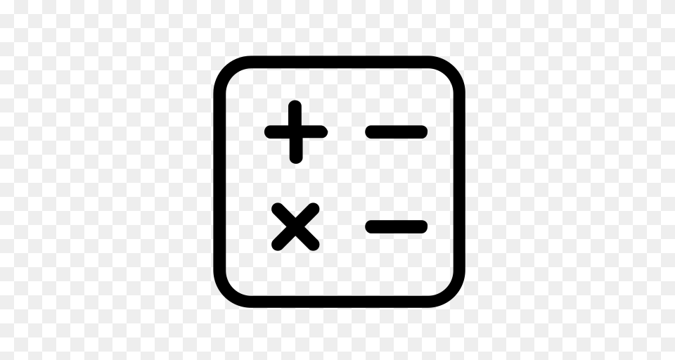 List Calculator Calculator Math Icon With And Vector Format, Gray Free Png