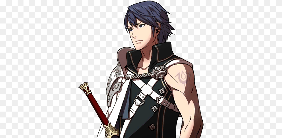 List Of Characters In Fire Emblem Awakening Fire Emblem Chrom Portrait, Publication, Book, Comics, Adult Free Png Download