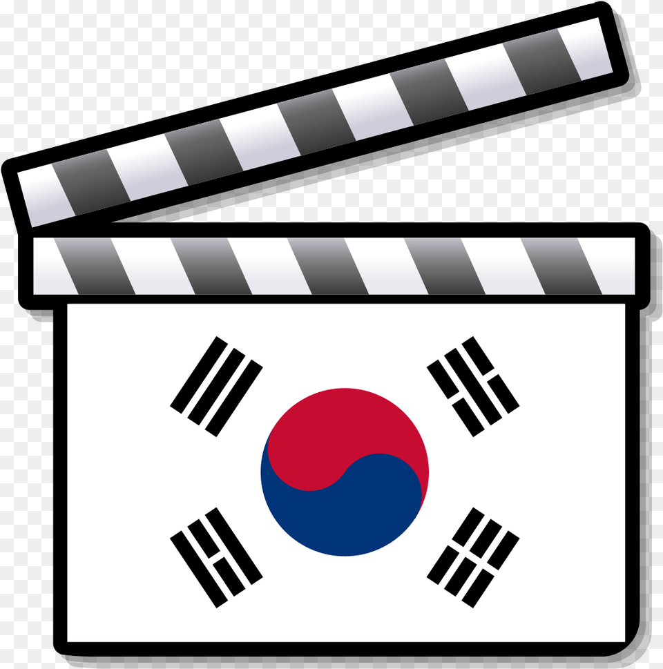 List Of Highest Grossing Films In South Korea Transparent South Korea Flag Map, Clapperboard Free Png
