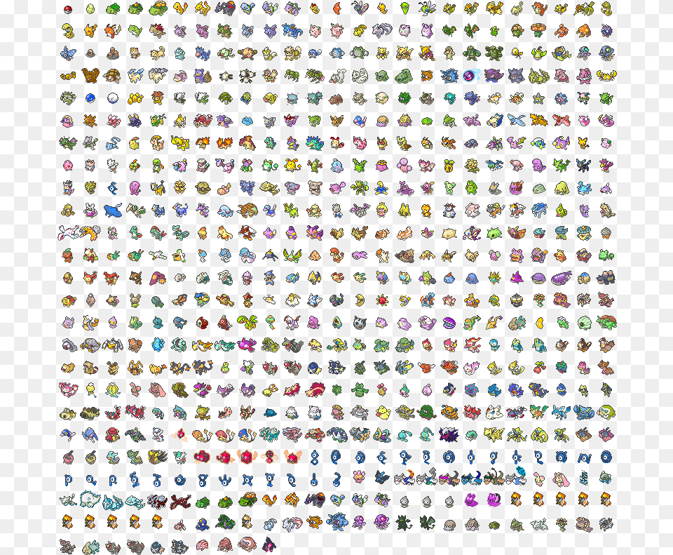 List Of Novelty Pokemon Shiny Pokemon Sprites Pokemon Not In Sword And Shield, Paper, Flag, Text Free Png Download