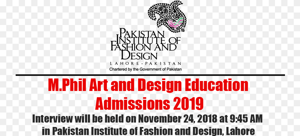 List Of Student For Interview Pakistan Institute Of Fashion And Design, Advertisement, Poster, Logo Free Transparent Png