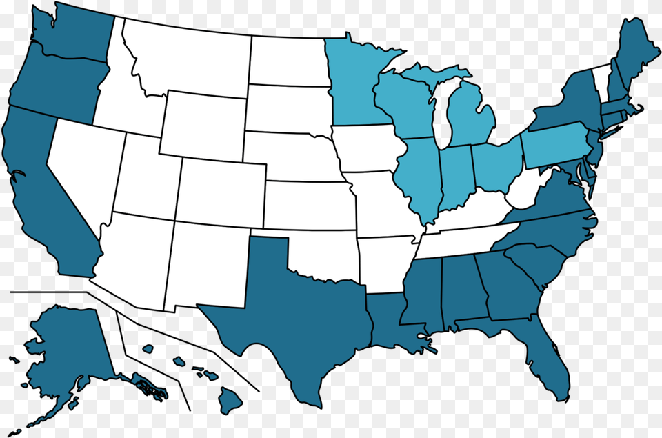 List Of U S By Coastline Wikipedia United States Water Quality Statistics, Chart, Plot, Map, Atlas Free Png