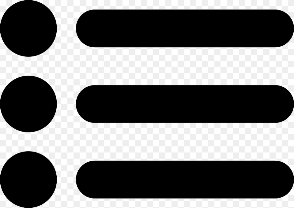 List Symbol Of Three Items With Dots Icon Three Dots, Cutlery Png